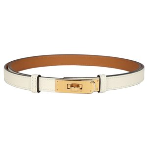 Hermès Kelly Belt 18 Craie Epsom GHW