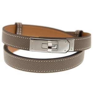 Hermès Kelly Belt 18 Etoupe Epsom PHW