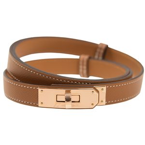 Hermès Kelly Belt 18 Gold Epsom RGHW