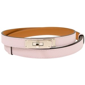 Hermès Kelly Belt 18 Mauve Pale Epsom PHW