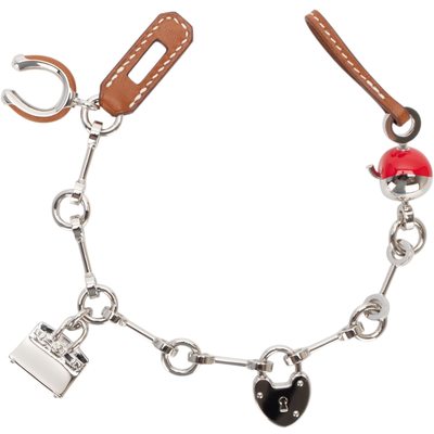 Bijou de Sac Charm Fauve Barenia Gold / Rouge Radieux PHW