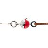 Bijou de Sac Charm Fauve Barenia Gold / Rouge Radieux PHW