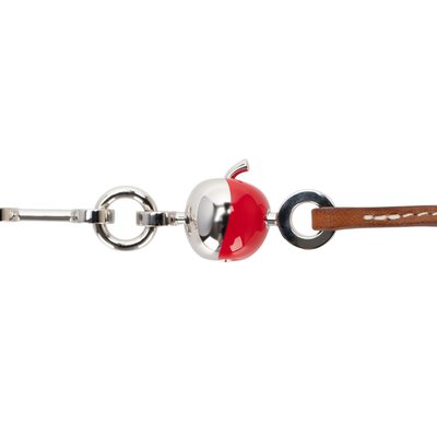 Bijou de Sac Charm Fauve Barenia Gold / Rouge Radieux PHW