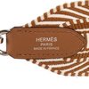 Hermès Sangle Cavale Shoulder Strap 105 Ecru Beige Gold