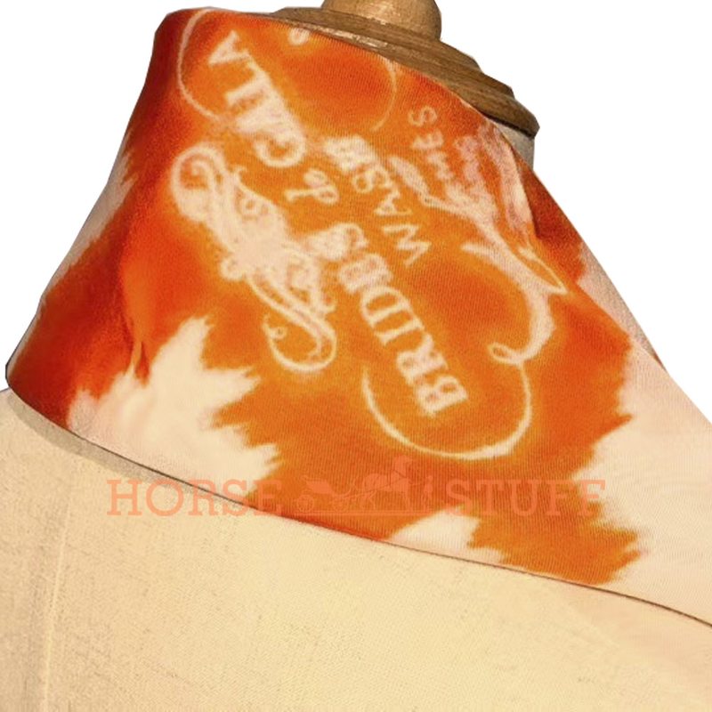 Hermès Scarf Brides de Gala Shadow Wash 90 Orange / White