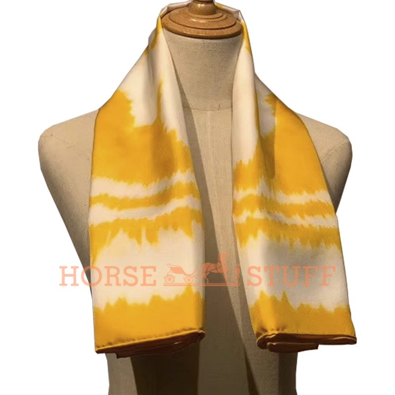 Hermès Scarf Brides de Gala Shadow Wash 90 Yellow / White