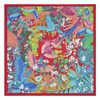 Hermès Scarf Carnaval des Oiseaux 90 Red