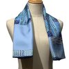 Hermès Scarf Favori du Faubourg 90 Light Blue