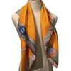 Hermès Scarf Favori du Faubourg 90 Orange