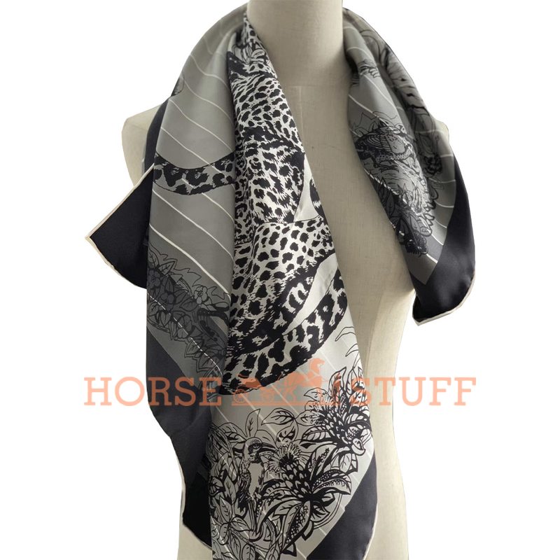 Hermès Scarf Jungle Love Rainbow 90 Black