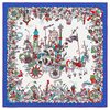 Hermès Scarf La Folle Parade 90 Blue