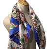 Hermès Scarf La Folle Parade 90 Blue