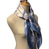 Hermès Scarf La Folle Parade 90 Light Blue