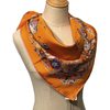 Hermès Scarf La Folle Parade 90 Orange