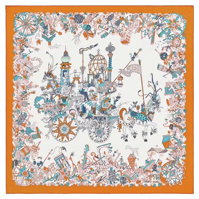 la folle parade scarf 90