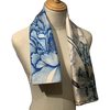 Hermès Scarf A l'Ombre des Pivoines 90 White