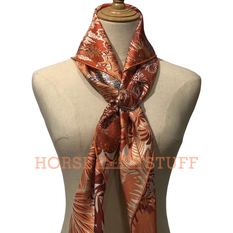 Hermès Scarf Mountain Zebra 90 Red