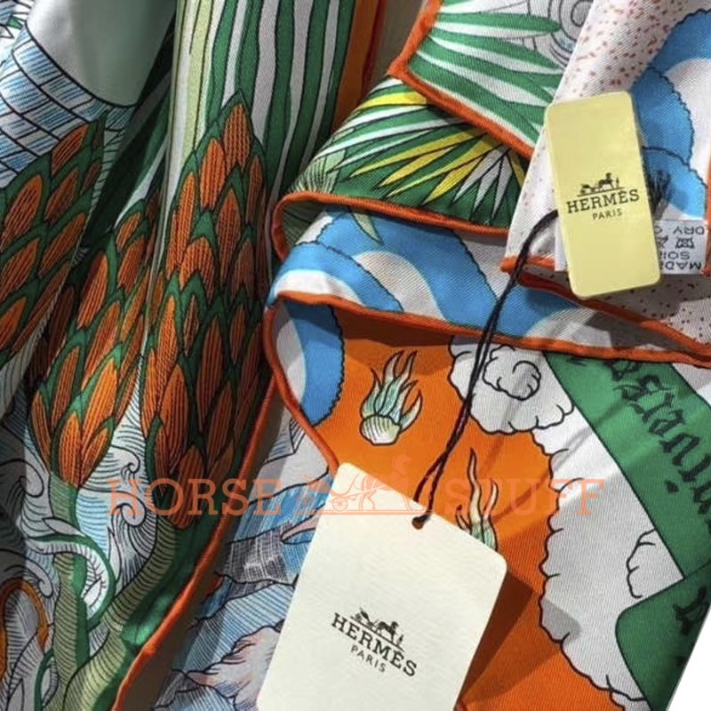 Hermès Scarf Cosmographia Universalis 140 Orange