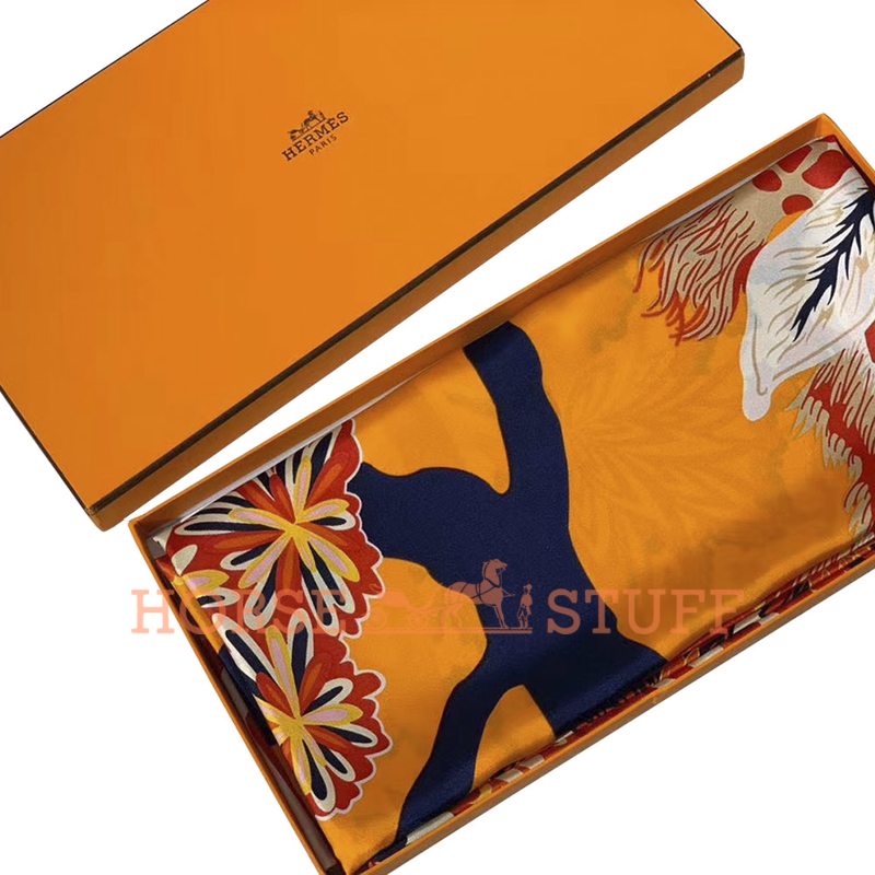 Hermès Scarf The Three Graces 140 Orange