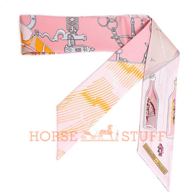 Hermès Twilly Mors Et Bouteilles Pink