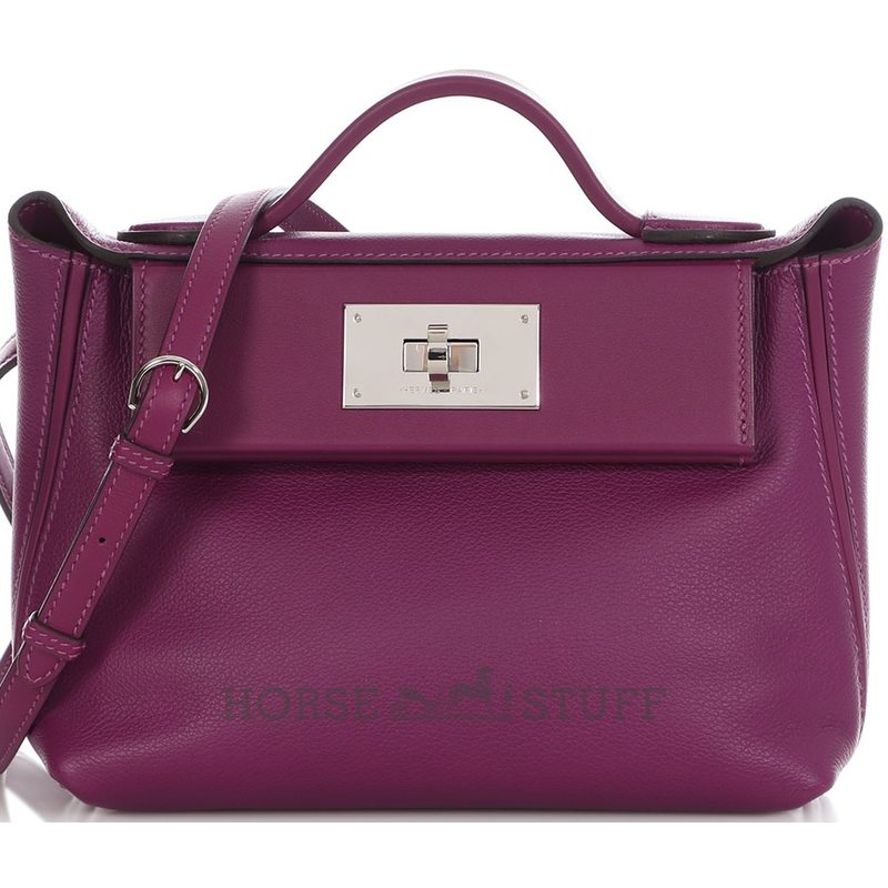 Hermès 24/24 Mini ( 21 ) Anemone Evercolor PHW