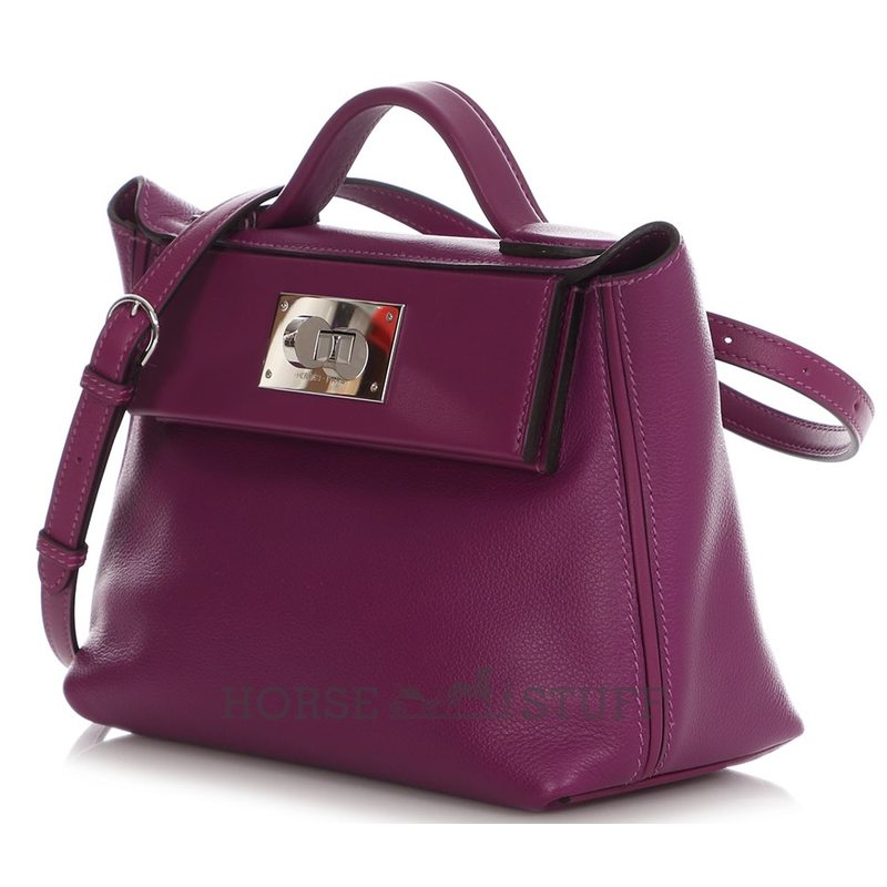 Hermès 24/24 Mini ( 21 ) Anemone Evercolor PHW