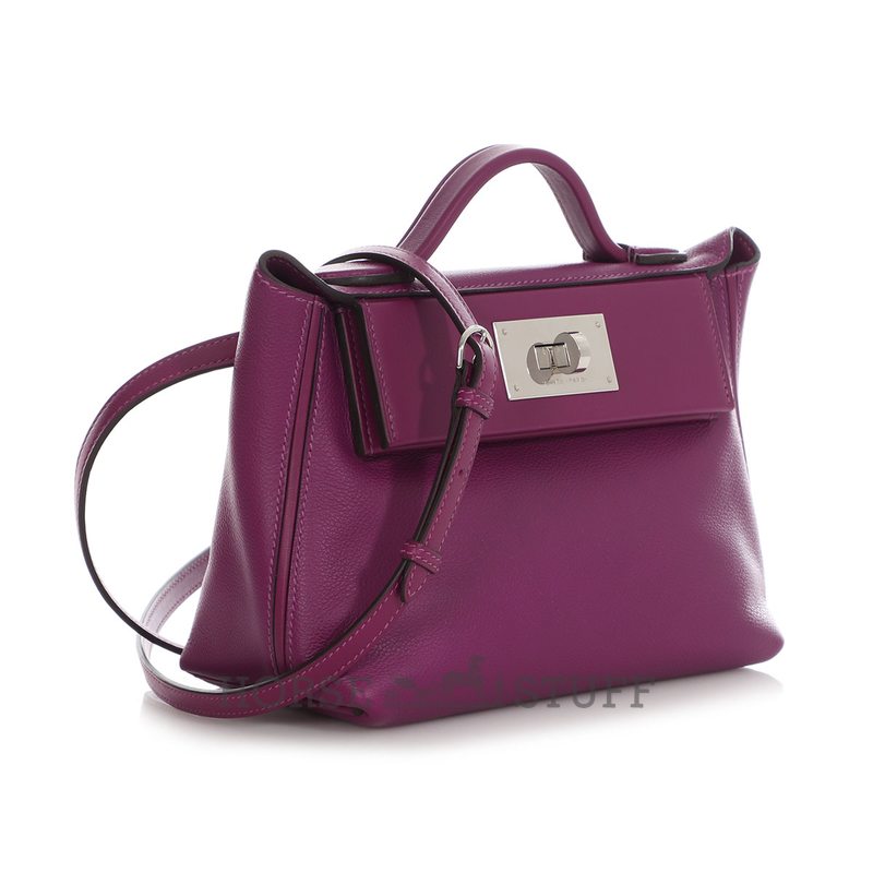 Hermès 24/24 Mini ( 21 ) Anemone Evercolor PHW