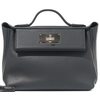 Hermès 24/24 Mini ( 21 ) Gris Misty Evercolor PHW