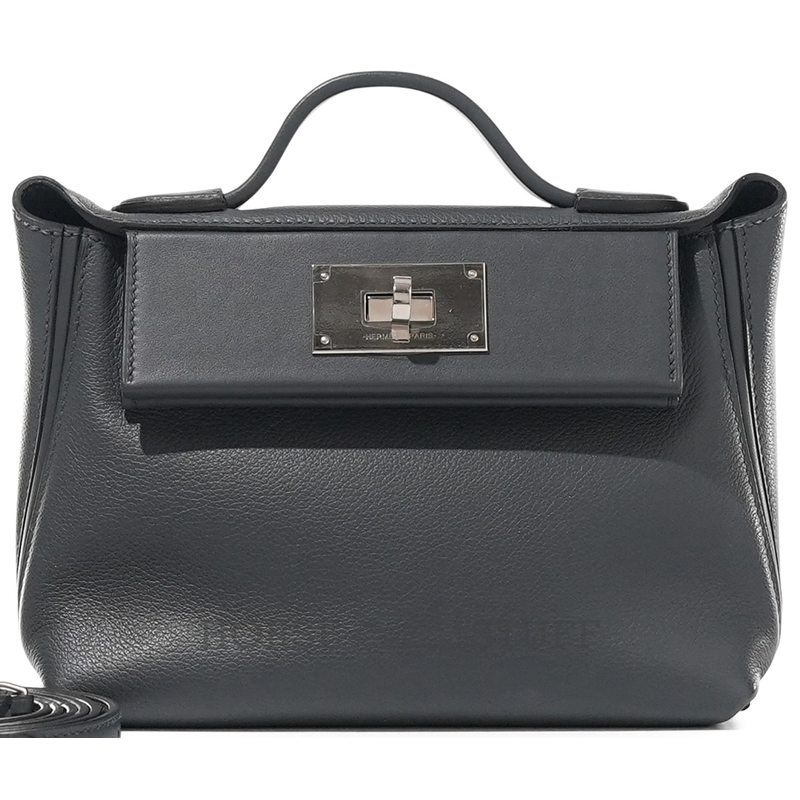 Hermès 24/24 Mini ( 21 ) Gris Misty Evercolor PHW