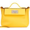 Hermès 24/24 Mini ( 21 ) Jaune de Naples Evercolor PHW