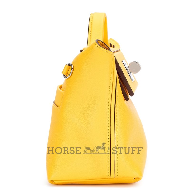 Hermès 24/24 Mini ( 21 ) Jaune de Naples Evercolor PHW