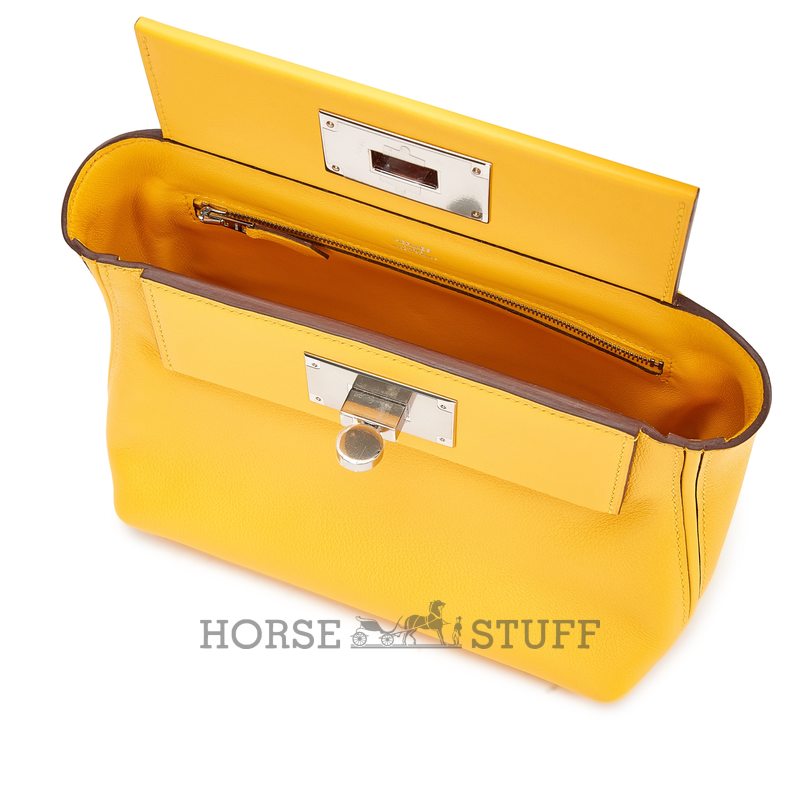 Hermès 24/24 Mini ( 21 ) Jaune de Naples Evercolor PHW