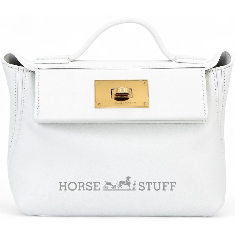 Hermès 24/24 Mini ( 21 ) New White Evercolor GHW