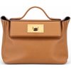 Hermès 24/24 Mini ( 21 ) Sesame Evercolor GHW