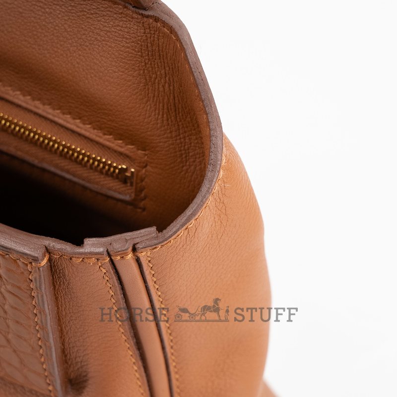 Hermès 24/24 Mini ( 21 ) Touch Gold Evercolor / Matte Crocodile Alligator GHW