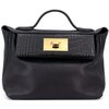 Hermès 24/24 Mini ( 21 ) Touch Black Swift / Matte Crocodile Alligator GHW