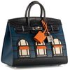 Hermès Birkin Sellier 20 Limited Edition Super Rare Faubourg ( House ) Blue Veau Madame / Epsom / Sombrero / Swift / Matte Crocodile Alligator PHW