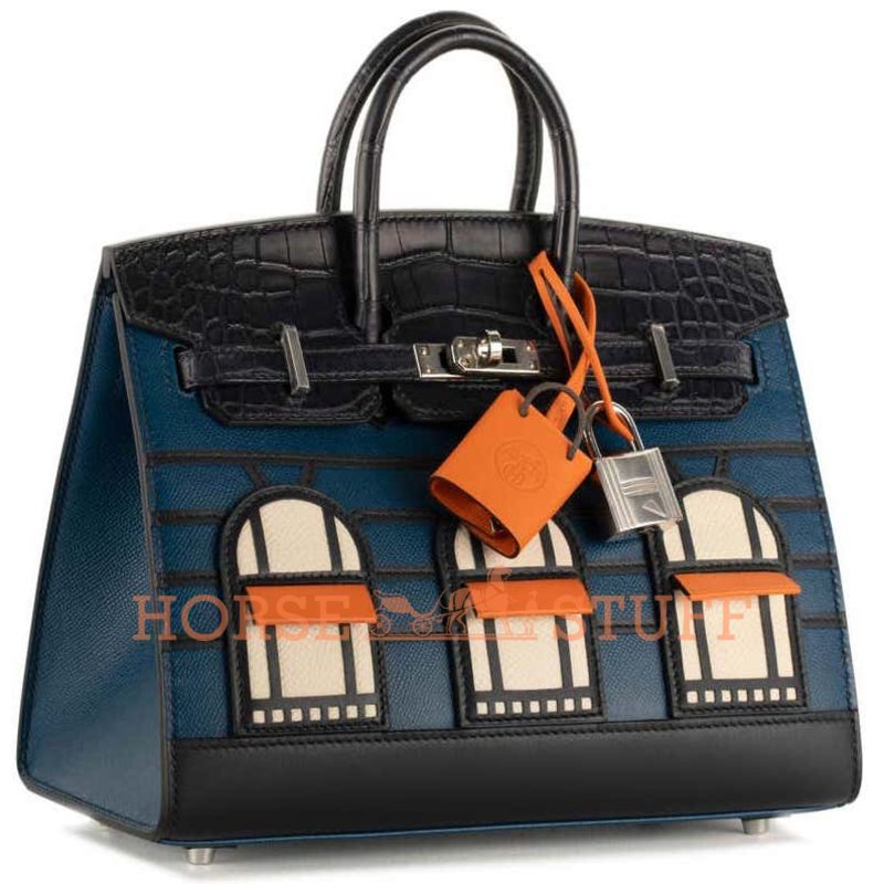 Hermès Birkin Sellier 20 Limited Edition Super Rare Faubourg ( House ) Blue Veau Madame / Epsom / Sombrero / Swift / Matte Crocodile Alligator PHW