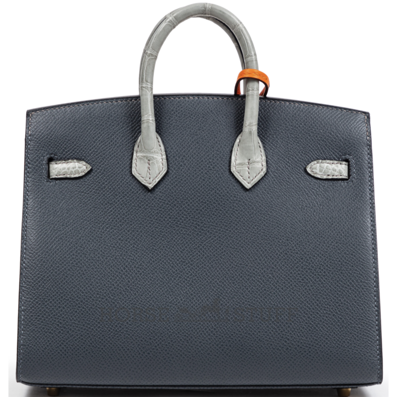 Hermès Birkin Sellier 20 Limited Edition Super Rare Faubourg ( House ) Rainy Days Blue Veau Madame / Epsom / Sombrero / Swift / Matte Crocodile Alligator PHW