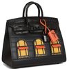 Hermès Birkin Sellier 20 Limited Edition Super Rare Faubourg ( House ) So Black Veau Madame / Epsom / Sombrero / Swift / Matte Crocodile Alligator PVD (Black)