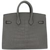 Hermès Birkin Sellier 20 Gris Ciment Matte Crocodile Alligator GHW