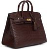 Hermès Birkin Sellier 20 Havane Matte Crocodile Alligator GHW