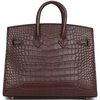 Hermès Birkin Sellier 20 Havane Matte Crocodile Alligator GHW