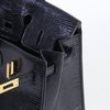 Hermès Birkin Sellier 20 Black Shiny Niloticus Lizard GHW