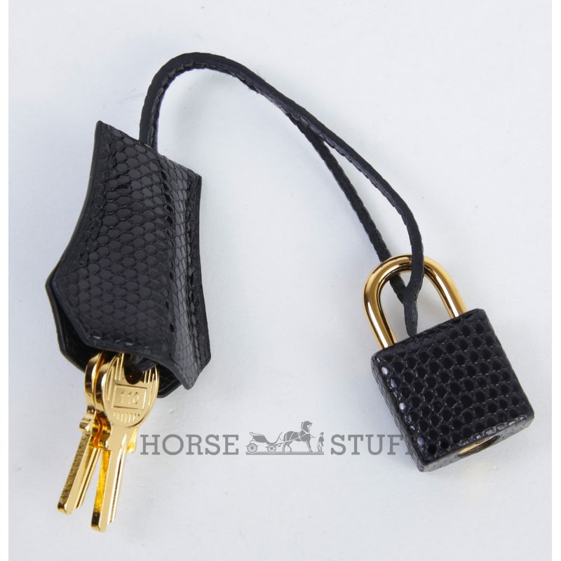 Hermès Birkin Sellier 20 Black Shiny Niloticus Lizard GHW