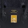 Hermès Birkin Sellier 20 Black Shiny Niloticus Lizard GHW