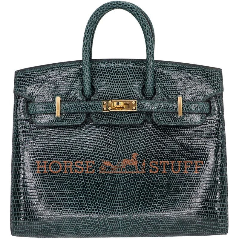 Hermès Birkin Sellier 20 Vert Cypress Shiny Niloticus Lizard GHW