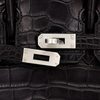 Hermès Birkin 25 Black Matte Crocodile Alligator BPHW