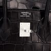 Hermès Birkin 25 Black Matte Crocodile Alligator BPHW