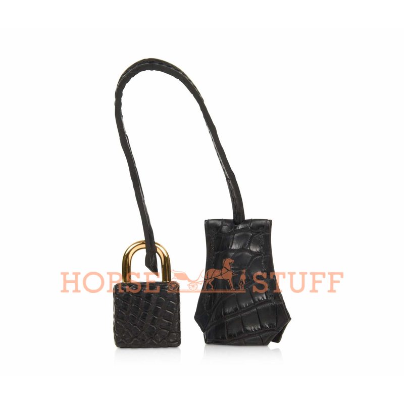 Hermès Birkin 25 Black Matte Crocodile Alligator GHW